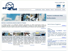 Tablet Screenshot of ecogestsiena.com